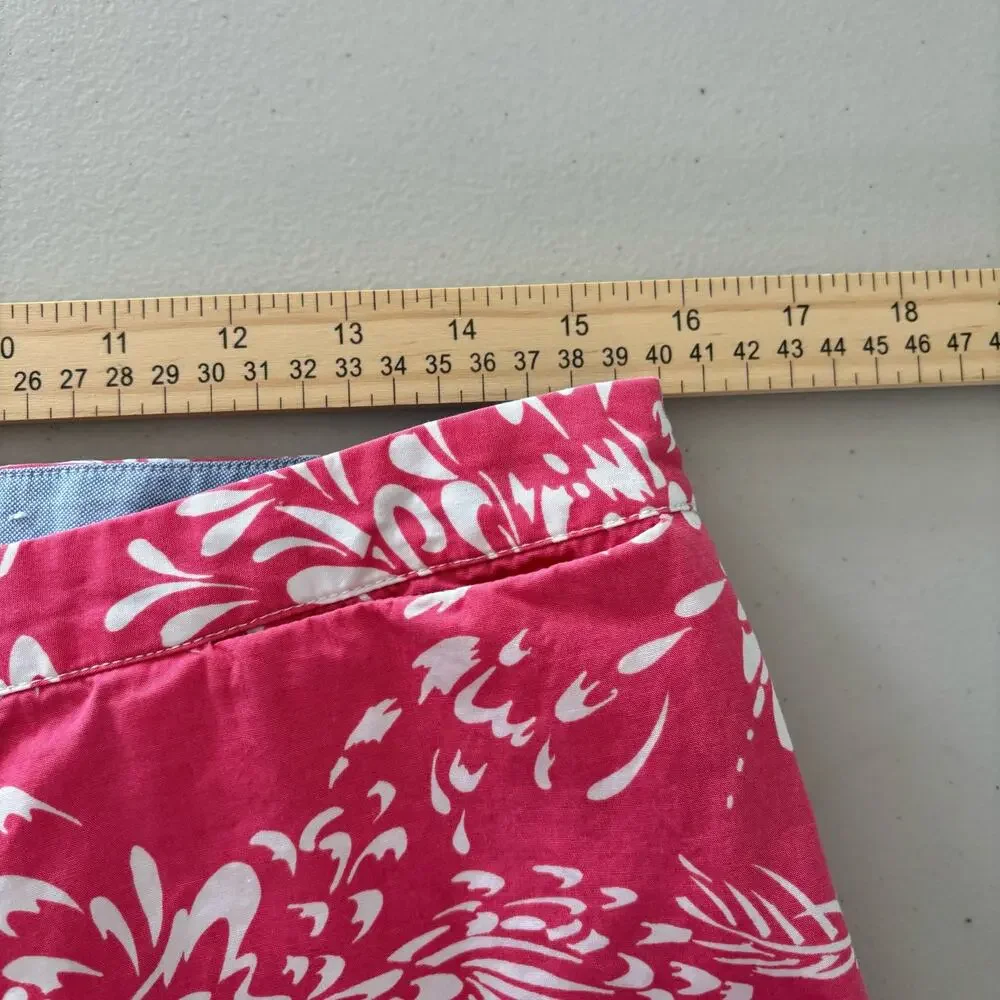 Tommy Hilfiger Women's Size 10 Pink Straight Leg‎ Floral Comfort Summer Pants